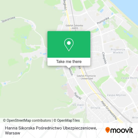 Hanna Sikorska Pośrednictwo Ubezpieczeniowe map