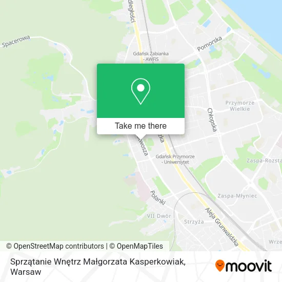 Sprzątanie Wnętrz Małgorzata Kasperkowiak map