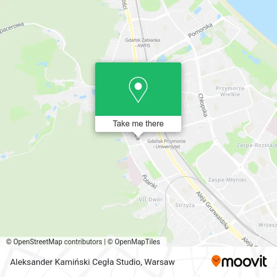 Aleksander Kamiński Cegła Studio map