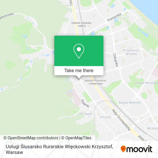 Usługi Ślusarsko Rurarskie Więckowski Krzysztof map