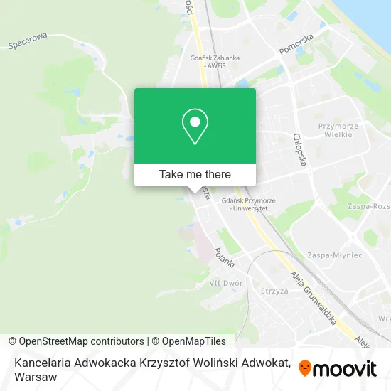 Карта Kancelaria Adwokacka Krzysztof Woliński Adwokat
