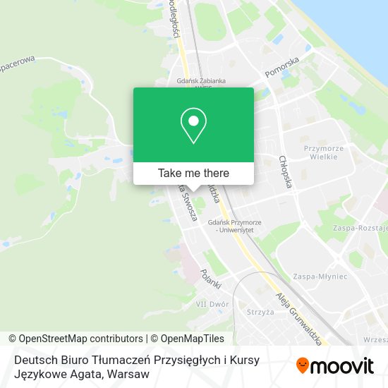 Deutsch Biuro Tłumaczeń Przysięgłych i Kursy Językowe Agata map