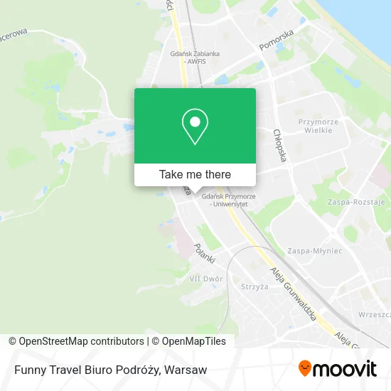 Funny Travel Biuro Podróży map