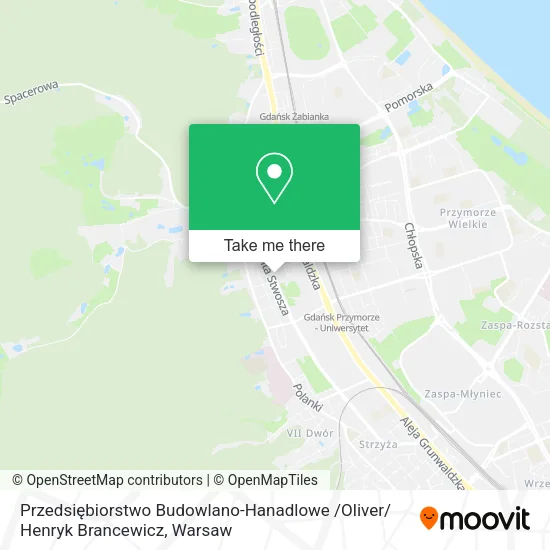Przedsiębiorstwo Budowlano-Hanadlowe /Oliver/ Henryk Brancewicz map