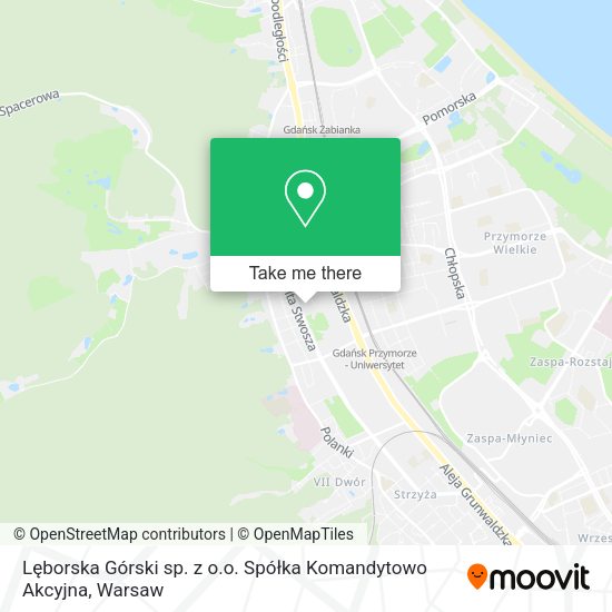 Lęborska Górski sp. z o.o. Spółka Komandytowo Akcyjna map