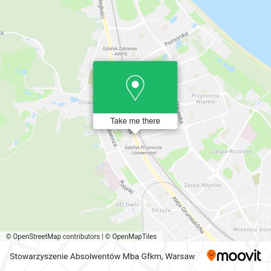 Stowarzyszenie Absolwentów Mba Gfkm map