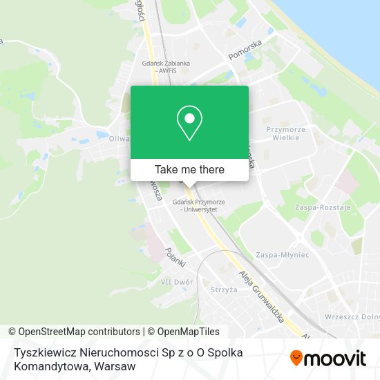 Tyszkiewicz Nieruchomosci Sp z o O Spolka Komandytowa map