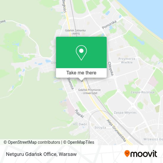 Netguru Gdańsk Office map