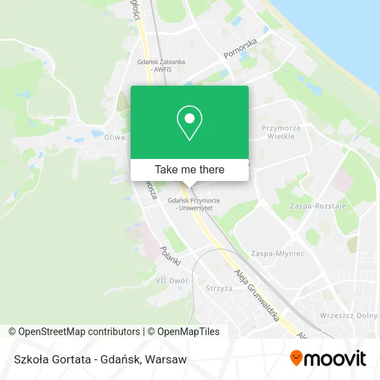 Карта Szkoła Gortata - Gdańsk