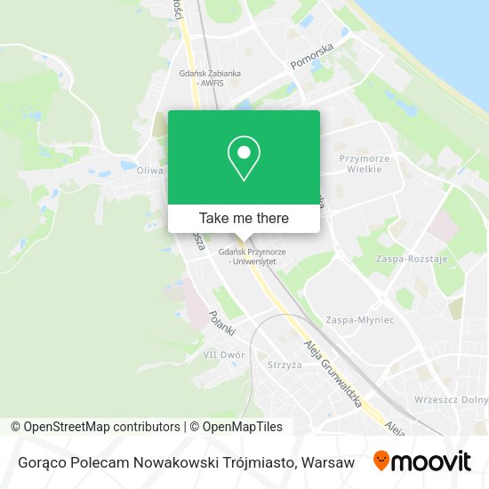 Gorąco Polecam Nowakowski Trójmiasto map