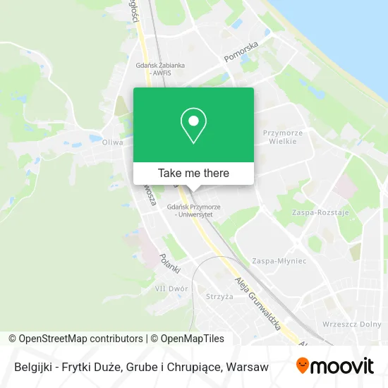 Карта Belgijki - Frytki Duże, Grube i Chrupiące