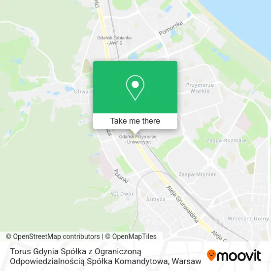 Torus Gdynia Spółka z Ograniczoną Odpowiedzialnością Spółka Komandytowa map
