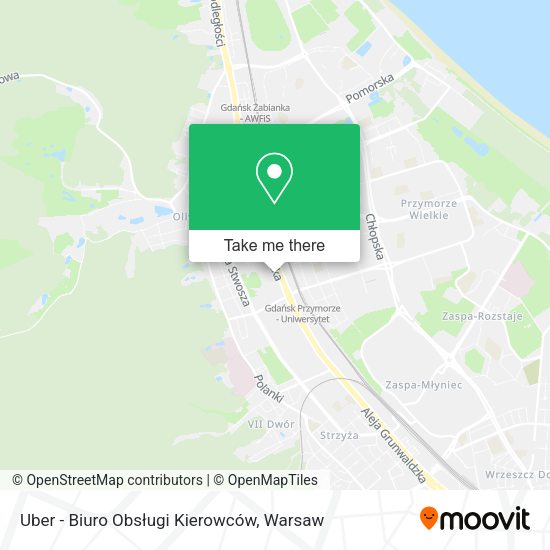 Uber - Biuro Obsługi Kierowców map