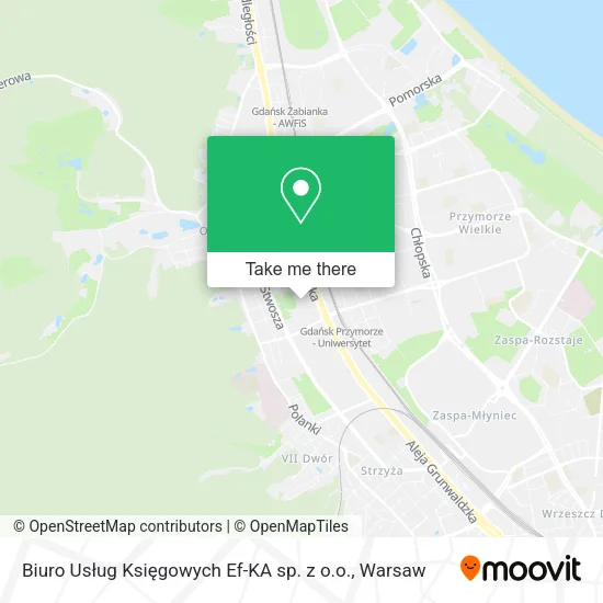 Карта Biuro Usług Księgowych Ef-KA sp. z o.o.