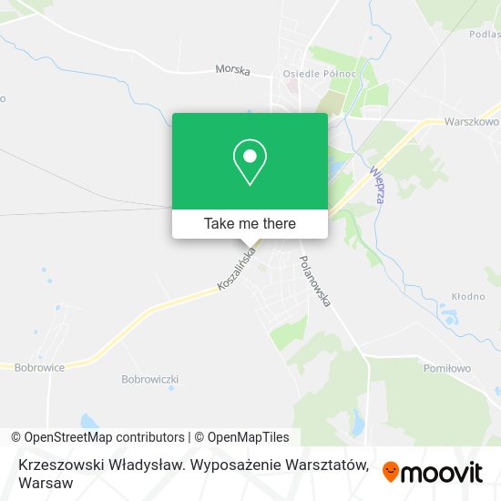 Krzeszowski Władysław. Wyposażenie Warsztatów map