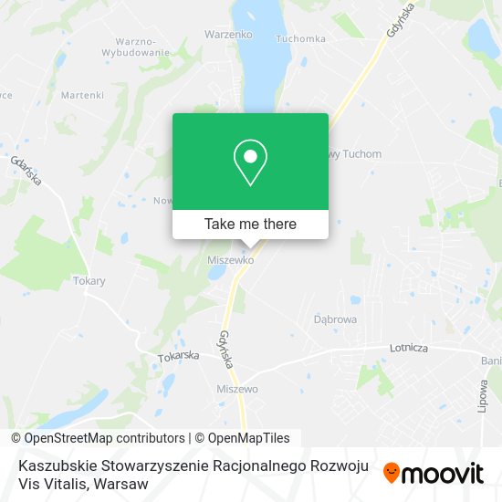 Kaszubskie Stowarzyszenie Racjonalnego Rozwoju Vis Vitalis map