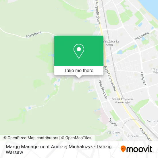Карта Margg Management Andrzej Michalczyk - Danzig