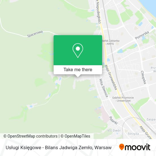 Usługi Księgowe - Bilans Jadwiga Zemło map