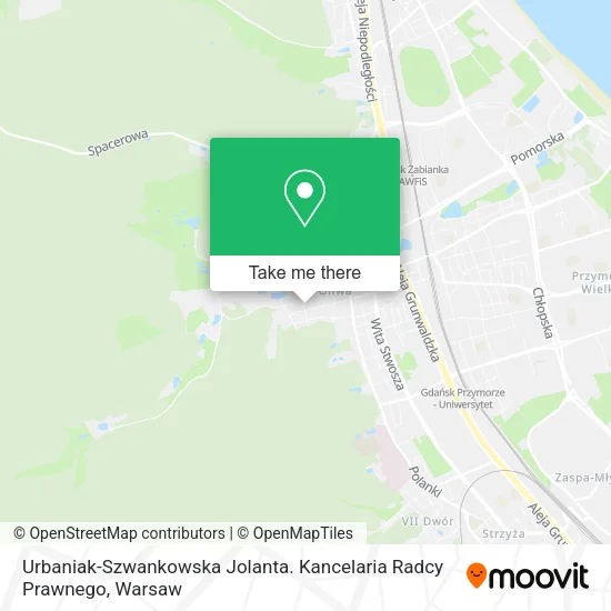 Карта Urbaniak-Szwankowska Jolanta. Kancelaria Radcy Prawnego