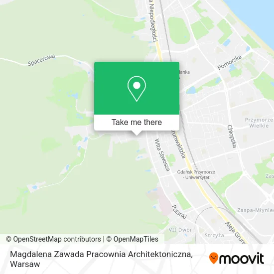 Карта Magdalena Zawada Pracownia Architektoniczna