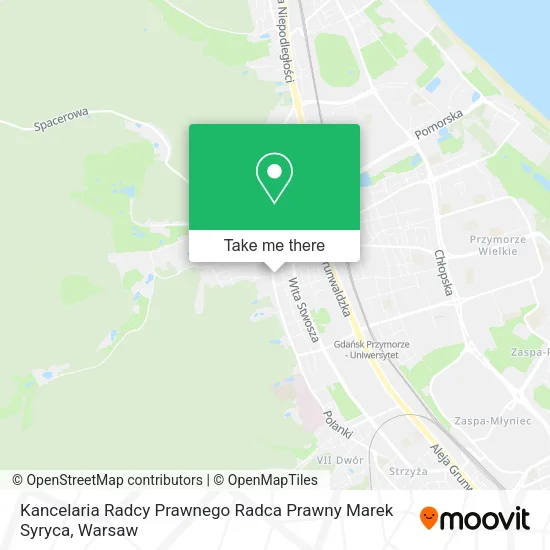 Карта Kancelaria Radcy Prawnego Radca Prawny Marek Syryca