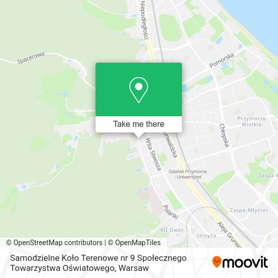 Samodzielne Koło Terenowe nr 9 Społecznego Towarzystwa Oświatowego map