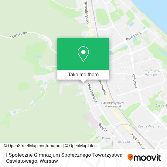 Карта I Społeczne Gimnazjum Społecznego Towarzystwa Oświatowego