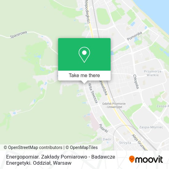 Карта Energopomiar. Zakłady Pomiarowo - Badawcze Energetyki. Oddział