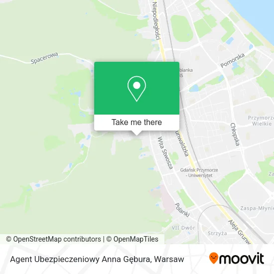 Карта Agent Ubezpieczeniowy Anna Gębura