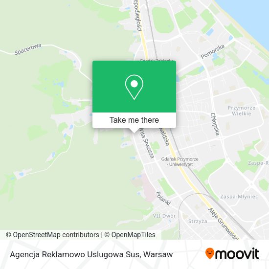 Agencja Reklamowo Uslugowa Sus map