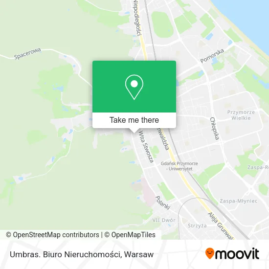 Umbras. Biuro Nieruchomości map