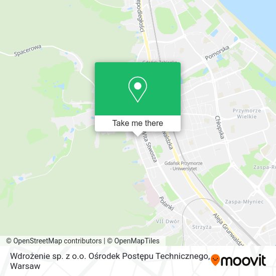 Wdrożenie sp. z o.o. Ośrodek Postępu Technicznego map