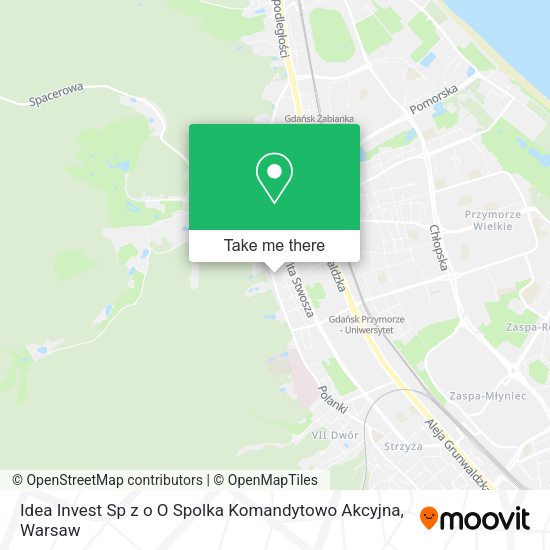 Idea Invest Sp z o O Spolka Komandytowo Akcyjna map