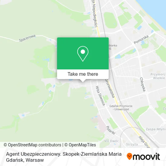 Карта Agent Ubezpieczeniowy. Skopek-Ziemlańska Maria Gdańsk