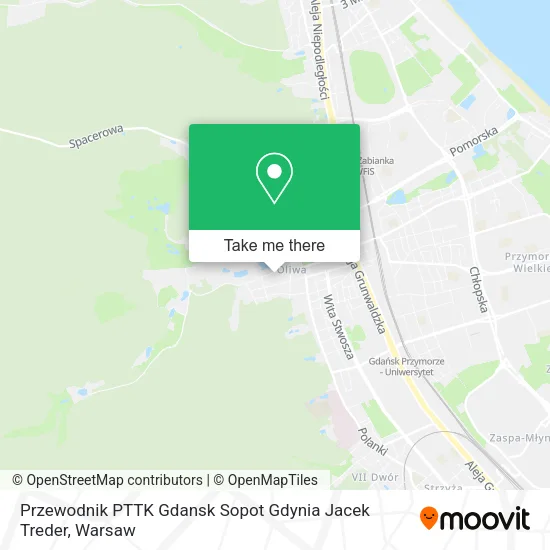 Карта Przewodnik PTTK Gdansk Sopot Gdynia Jacek Treder