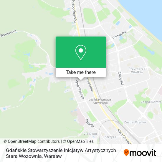 Gdańskie Stowarzyszenie Inicjatyw Artystycznych Stara Wozownia map