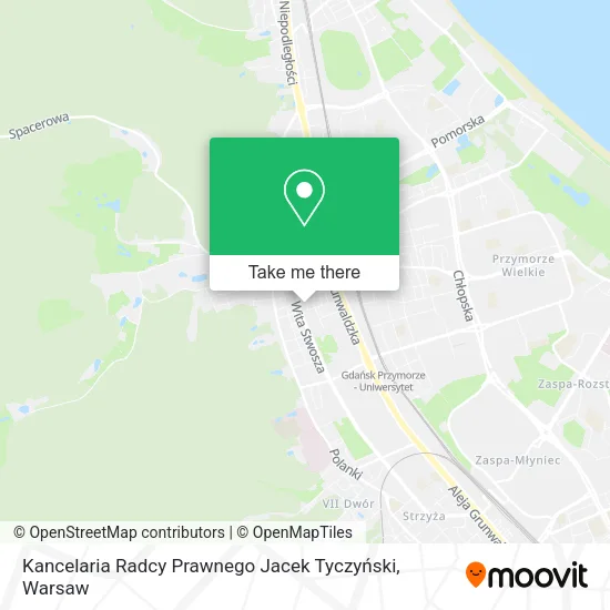 Карта Kancelaria Radcy Prawnego Jacek Tyczyński