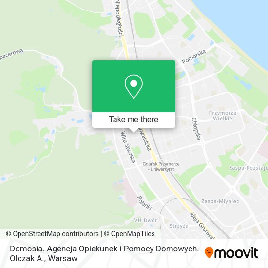 Domosia. Agencja Opiekunek i Pomocy Domowych. Olczak A. map