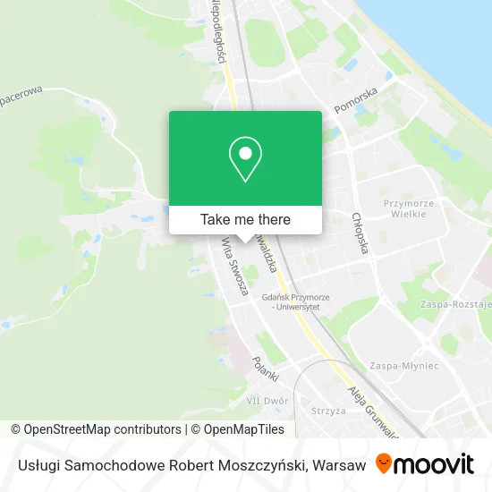 Карта Usługi Samochodowe Robert Moszczyński