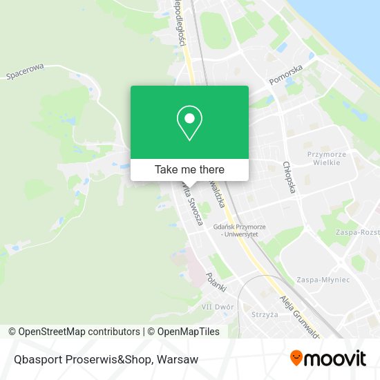 Qbasport Proserwis&Shop map