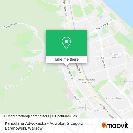 Kancelaria Adwokacka - Adwokat Grzegorz Baranowski map