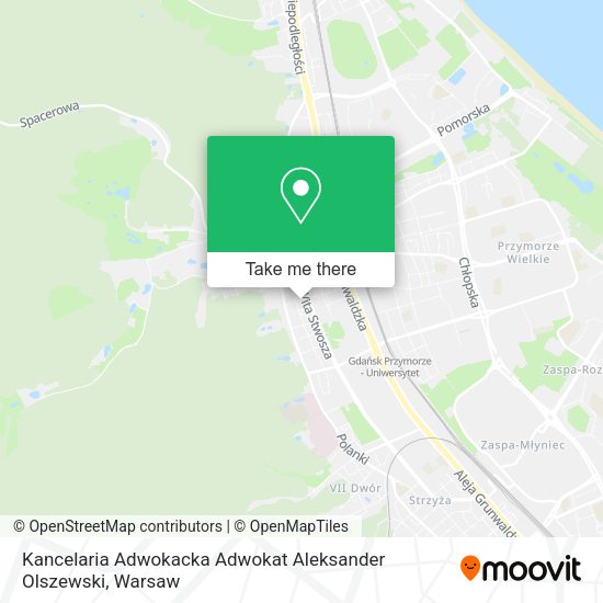 Kancelaria Adwokacka Adwokat Aleksander Olszewski map