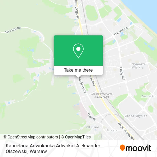 Карта Kancelaria Adwokacka Adwokat Aleksander Olszewski