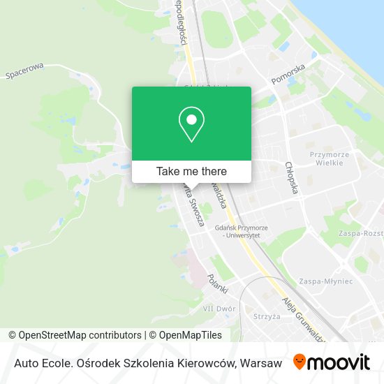 Карта Auto Ecole. Ośrodek Szkolenia Kierowców