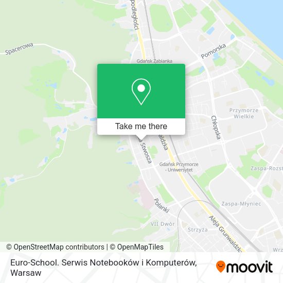 Euro-School. Serwis Notebooków i Komputerów map