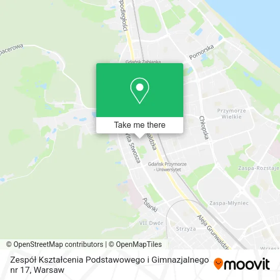 Карта Zespół Kształcenia Podstawowego i Gimnazjalnego nr 17
