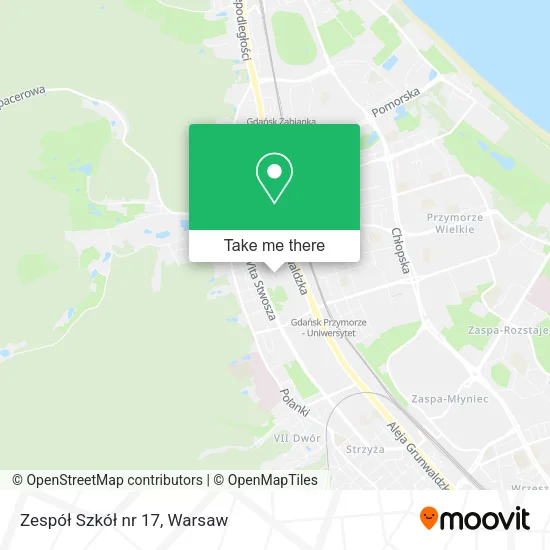 Карта Zespół Szkół nr 17