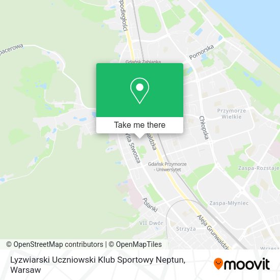 Lyzwiarski Uczniowski Klub Sportowy Neptun map