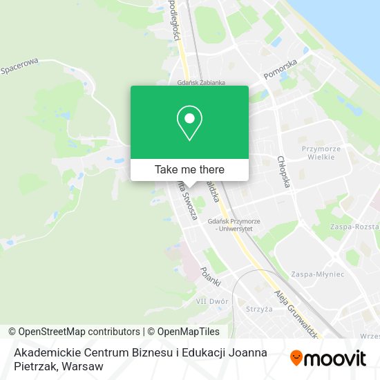 Akademickie Centrum Biznesu i Edukacji Joanna Pietrzak map