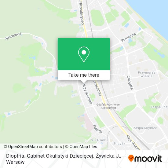 Dioptria. Gabinet Okulistyki Dziecięcej. Żywicka J. map